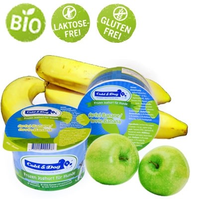 Cold & Dog Frozen Joghurt mit Apfel & Banana