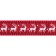 Red Dingo Halsband Weihnachtsdesign Rentier